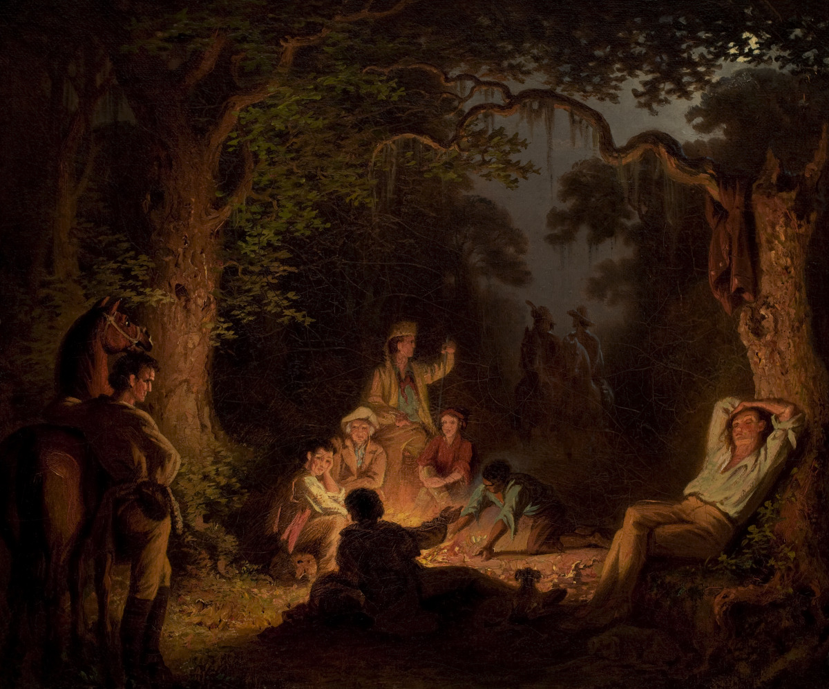 Study for “Marion and His Men in the Swamp” by William Dickinson Washington