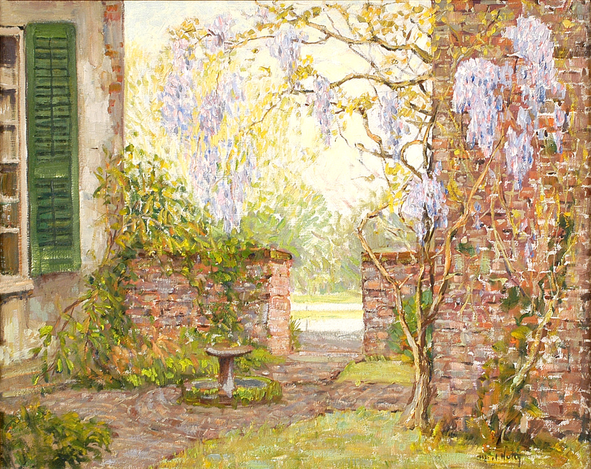 Court by the Studio by Alfred Hutty